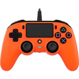 Nacon PS4OFCPADORANGE spil-controller Orange Gamepad Analog/digital PlayStation 4 Orange/Sort, Gamepad, PlayStation 4, Knappen Del, Analog/digital, Ledningsført, Orange