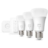 Philips Hue Startsæt: 3 x E27 pærer (1100) + Dimmer switch, LED-lampe Philips Hvide Hue pærer Startsæt: 3 x E27 pærer (1100) + Dimmer switch, Smart pære, Bluetooth, Hvid, Integreret LED, E27, A60