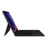 SAMSUNG EF-DX725 QWERTZ Tysk Pogo Pin Sort, Tablet Cover Sort, QWERTZ, Tysk, Touchpad, Samsung, Galaxy Tab S9, Galaxy Tab S9 FE, Sort