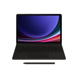 SAMSUNG EF-DX725 QWERTZ Tysk Pogo Pin Sort, Tablet Cover Sort, QWERTZ, Tysk, Touchpad, Samsung, Galaxy Tab S9, Galaxy Tab S9 FE, Sort