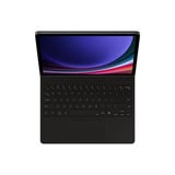 SAMSUNG EF-DX725 QWERTZ Tysk Pogo Pin Sort, Tablet Cover Sort, QWERTZ, Tysk, Touchpad, Samsung, Galaxy Tab S9, Galaxy Tab S9 FE, Sort