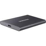 SAMSUNG Portable SSD T7 2000 GB Grå, Solid state-drev grå, 2000 GB, USB Type-C, 3.2 Gen 2 (3.1 Gen 2), 1050 MB/s, Beskyttelse af adgangskode, Grå