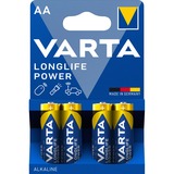 Varta -4906/4B Husholdningsbatterier Engangsbatteri, AA, Alkaline, 1,5 V, 4 stk, Blå, Guld