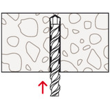 fischer Expansionspløk SX Plus 10x80, Dyvel Lys grå