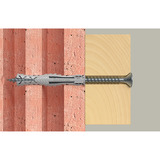 fischer Expansionspløk SX Plus 10x80, Dyvel Lys grå