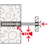 fischer Expansionspløk SX Plus 10x80, Dyvel Lys grå