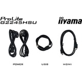 iiyama G2245HSU-B2, Gaming Skærm Sort (mat)