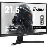 iiyama G-MASTER G2245HSU-B2 computerskærm 54,6 cm (21.5") 1920 x 1080 pixel Fuld HD LED Sort, Gaming Skærm Sort (mat), 54,6 cm (21.5"), 1920 x 1080 pixel, Fuld HD, LED, 1 ms, Sort