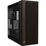 ASUS PROART PA602 WALNUT WOOD TG PWM MODERN BLACK, Towerkabinet Brown/træ, Midi Tower, PC, Sort, Træ, ATX, DTX, EATX, micro ATX, Mini-DTX, Mini-ITX, Metal, Træ, Spil