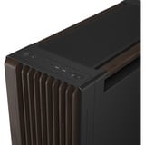 ASUS PROART PA602 WALNUT WOOD TG PWM MODERN BLACK, Towerkabinet Brown/træ, Midi Tower, PC, Sort, Træ, ATX, DTX, EATX, micro ATX, Mini-DTX, Mini-ITX, Metal, Træ, Spil