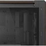 ASUS PROART PA602 WALNUT WOOD TG PWM MODERN BLACK, Towerkabinet Brown/træ, Midi Tower, PC, Sort, Træ, ATX, DTX, EATX, micro ATX, Mini-DTX, Mini-ITX, Metal, Træ, Spil