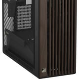 ASUS PROART PA602 WALNUT WOOD TG PWM MODERN BLACK, Towerkabinet Brown/træ, Midi Tower, PC, Sort, Træ, ATX, DTX, EATX, micro ATX, Mini-DTX, Mini-ITX, Metal, Træ, Spil