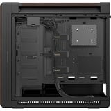 ASUS PROART PA602 WALNUT WOOD TG PWM MODERN BLACK, Towerkabinet Brown/træ, Midi Tower, PC, Sort, Træ, ATX, DTX, EATX, micro ATX, Mini-DTX, Mini-ITX, Metal, Træ, Spil