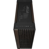 ASUS PROART PA602 WALNUT WOOD TG PWM MODERN BLACK, Towerkabinet Brown/træ, Midi Tower, PC, Sort, Træ, ATX, DTX, EATX, micro ATX, Mini-DTX, Mini-ITX, Metal, Træ, Spil