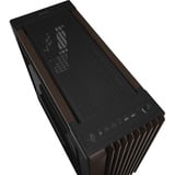 ASUS PROART PA602 WALNUT WOOD TG PWM MODERN BLACK, Towerkabinet Brown/træ, Midi Tower, PC, Sort, Træ, ATX, DTX, EATX, micro ATX, Mini-DTX, Mini-ITX, Metal, Træ, Spil