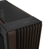 ASUS PROART PA602 WALNUT WOOD TG PWM MODERN BLACK, Towerkabinet Brown/træ, Midi Tower, PC, Sort, Træ, ATX, DTX, EATX, micro ATX, Mini-DTX, Mini-ITX, Metal, Træ, Spil