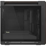 ASUS PROART PA602 WALNUT WOOD TG PWM MODERN BLACK, Towerkabinet Brown/træ, Midi Tower, PC, Sort, Træ, ATX, DTX, EATX, micro ATX, Mini-DTX, Mini-ITX, Metal, Træ, Spil