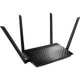 ASUS RT-AC59U trådløs router Gigabit Ethernet Dual-band (2,4 GHz / 5 GHz) 4G Sort Wi-Fi 5 (802.11ac), Dual-band (2,4 GHz / 5 GHz), Ethernet LAN, 4G, Sort, Bordplade router