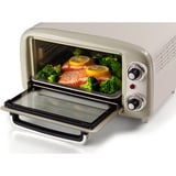 Ariete 3919/03 10 L 800 W Beige Grill, Mini ovn Hvid/lysegrøn, 10 L, Beige, Fritstående, Dreje, 90 - 230 °C, Mekanisk