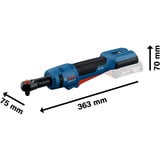 Bosch Batteridrevet skraldeskruetrækker GRC 18V-60 Professional solo, 18 Volt Blå