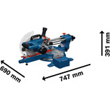 Bosch Mitre and Bevel Saw GCM305-216S (0 601 B61 000), Gerings sav Detail
