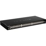 D-Link DGS-1520-52/E netværksswitch Administreret L3 10G Ethernet (100/1000/10000) 1U Sort Administreret, L3, 10G Ethernet (100/1000/10000), Stativ-montering, 1U