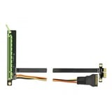 DeLOCK 85762 interface-kort/adapter Intern PCIe, Riser kort PCIe, PCIe, Sort, Grøn, 0,3 m, 1 stk