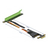 DeLOCK 85762 interface-kort/adapter Intern PCIe, Riser kort PCIe, PCIe, Sort, Grøn, 0,3 m, 1 stk