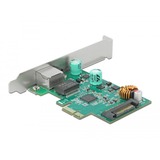 DeLOCK 89139 netværkskort Intern Ethernet 4000 Mbit/s Intern, Ledningsført, PCI Express, Ethernet, 4000 Mbit/s