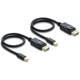 DeLOCK PCI-E x4 kort til 2x USB-C 40Gbps / 2x MiniDisplay LP, Interface card 