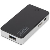 Digitus DA-70231 interface hub 5000 Mbit/s Sort, Sølv, USB hub Sort, USB 3.2 Gen 1 (3.1 Gen 1) Type-A, 5000 Mbit/s, Sort, Sølv, Kina, 5 V, Windows 7 Home Premium, Windows Vista Home Premium, Windows XP Home