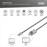 Digitus DB-300334-020-S, Kabel Sort/grå