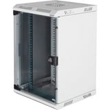 Digitus DN-1019 stativ 10U Vægmonteret stativ Grå, IT kabinet Lys grå, Vægmonteret stativ, 10U, 30 kg, Nøglelås, Forbedret kabelstyring, 10,3 kg