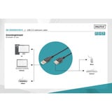 Digitus USB 2.0 forlængerledning, USB-A stik > USB-A hunstik Sort