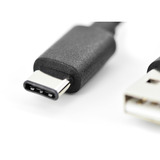 Digitus USB 2.0 tilslutningskabel USB-A > USB-C Sort