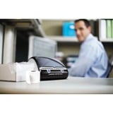 Dymo LabelWriter 450 Twin Turbo etiketprinter | Direkte termisk etiketprinter | Hurtig udskrivning af op til 71 etiketter pr. minut, etiketter, stregkoder m.m. | Tilslutning til computer | Til hjemmet og kontoret Sort/Sølv, etiketter, stregkoder m.m. | Tilslutning til computer | Til hjemmet og kontoret, Direkte termisk, 600 x 300 dpi, Sort, Sølv
