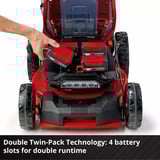 EINHELL Professionel batteridrevet plæneklipper GP-CM 36/47 S Li BL, 36 Volt (2x18 Volt) Rød/Sort