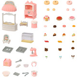 EPOCH Sylvanian Families - Landsby konditori sæt til start hus, Bygge legetøj 