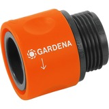 GARDENA 2917-20 vandslange beslag Slangestik Sort, Orange 1 stk, Slange-forbindelse Orange/grå, Slangestik, Hanstik/Hunstik, Sort, Orange