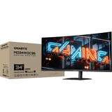 GIGABYTE MO34WQC36 QD-OLED, Gaming Skærm Sort