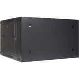 Inter-Tech SMB-6606 6U Vægmonteret stativ Sort, IT kabinet Sort, Vægmonteret stativ, 6U, 40 kg, Nøglelås, 20 kg, Sort