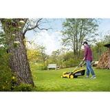 Kärcher LMO 36-46 Battery Manuel plæneklipper Batteri Sort, Gul Gul/Sort, Manuel plæneklipper, 46 cm, 2 cm, 7 cm, 55 L, Baghjulstrukket