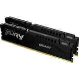 Kingston FURY FURY Beast 32GB 5600MT/s DDR5 CL40 DIMM (sæt med 2) Black, Hukommelse Sort, 32 GB, 2 x 16 GB, DDR5, 288-pin DIMM, Sort