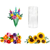 LEGO Botanicals sommerblomsterbuket sæt (med vase), Bygge legetøj 