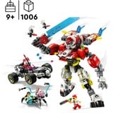 LEGO DREAMZzz Coopers tiger-mech og Zeros hotrod-bil, Bygge legetøj Byggesæt, 9 År, Plast, 1006 stk, 1,62 kg