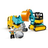 LEGO DUPLO Lastbil og gravemaskine på larvefødder, Bygge legetøj Byggesæt, 2 År, 20 stk, 604 g