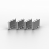 Lindy 40427 portblokering Portblokering + nøgle USB Type-C Hvid 5 stk, Slot Portblokering + nøgle, USB Type-C, Hvid, 5 stk, 10 g