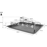 Neff Z11CG10X1 ovndel & tilbehør Grillplade Rustfrit stål, Bageplade antracit, Grillplade, Neff, Ovn, Rustfrit stål, 2,4 kg, 410 mm