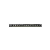 Netgear GS316P Ikke administreret Gigabit Ethernet (10/100/1000) Strøm over Ethernet (PoE) Sort, Switch Ikke administreret, Gigabit Ethernet (10/100/1000), Fuld duplex, Strøm over Ethernet (PoE), Kan monteres på væggen