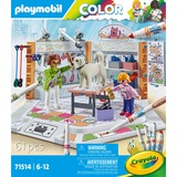 PLAYMOBIL Color Hundesalon, Bygge legetøj 